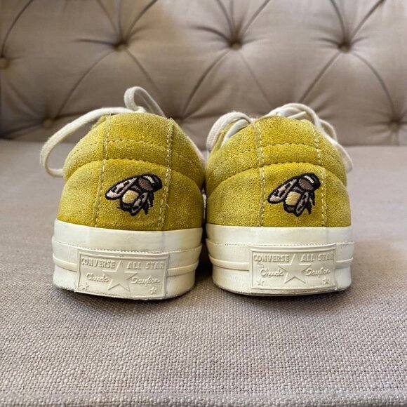 Converse One Star x Golf Le Fleur Sulphur 2017 Unisex Sneaker Mens size 8 Yellow - Picture 4 of 12